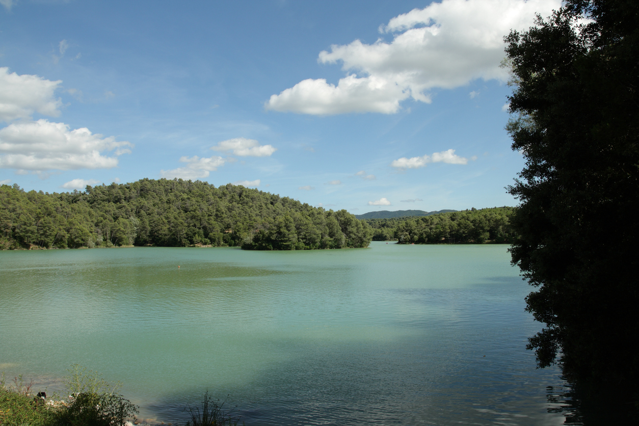 Cavayère lake next carcassonne,Aude,Languedoc region of France